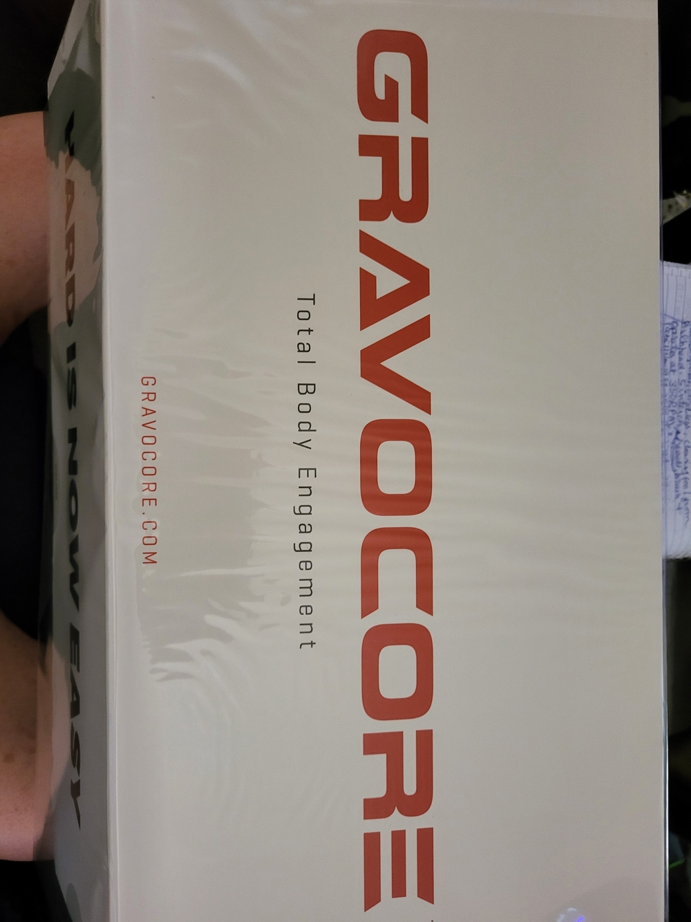 Total Body Engagement Trainer in White with Red Logo